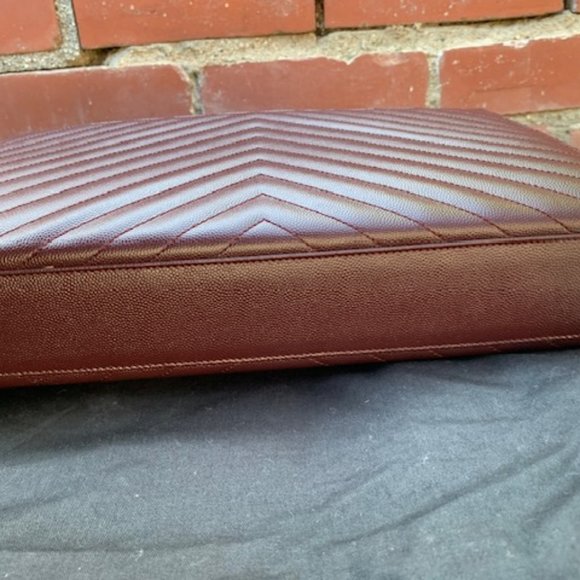 RECEIPT- SAINT LAURENT Large Monogramme Envelope Chain Bag - Bordeaux - Picture 6 of 13